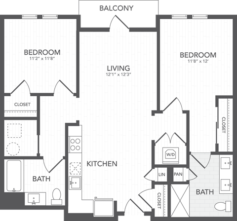 a blueprint of a floor plan of a house